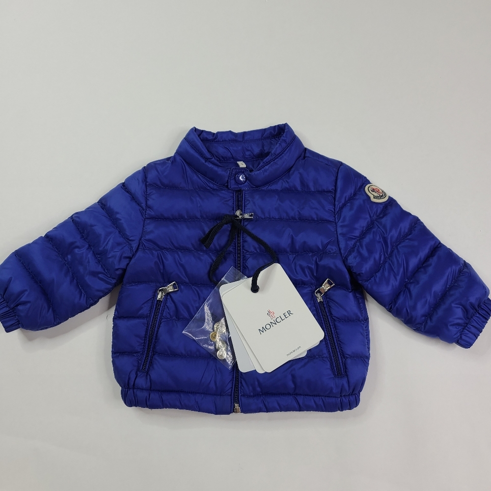 MONCLER Baby Blue Gaddy Puffer Jacket 3-6mo NWT - Picture 2 of 12